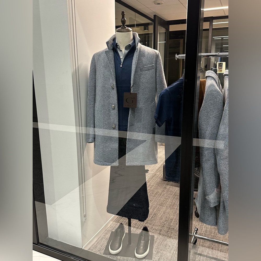 Gimos Blue textured Coat